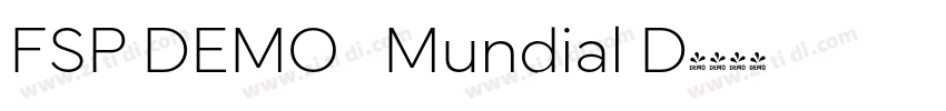 FSP DEMO   Mundial D字体转换